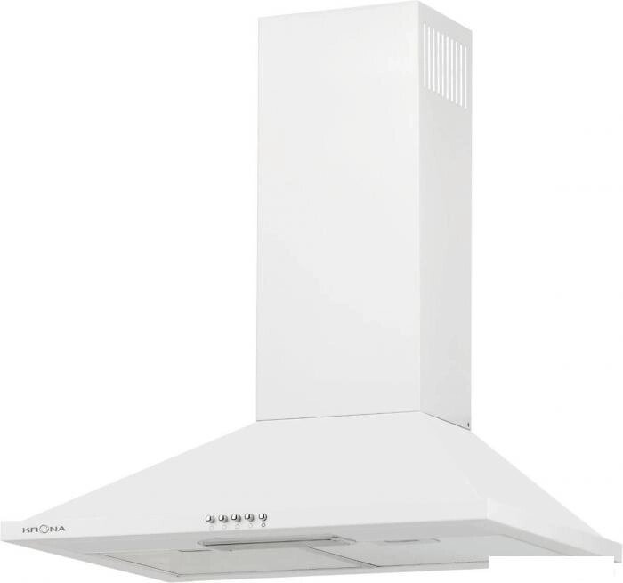 Кухонная вытяжка Krona Bella 600 White Push Button от компании 2255 by - онлайн гипермаркет - фото 1