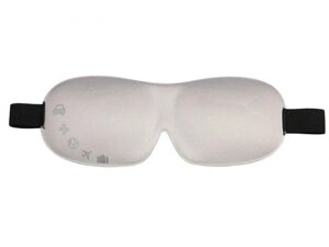 Маска для сна повязка на глаза женская мужская Pictet Fino RH37 3D серая