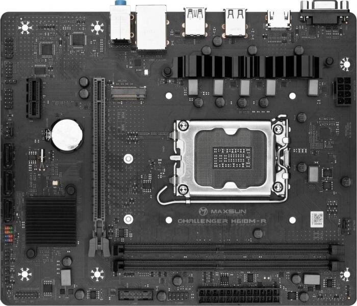 Материнская плата MAXSUN Challenger H610M-R, LGA 1700, Intel H610, mATX, Ret от компании 2255 by - онлайн гипермаркет - фото 1