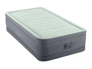 Надувной односпальный матрас кровать для сна Intex Premaire Elevated Airbed 64902 со встроенным насос