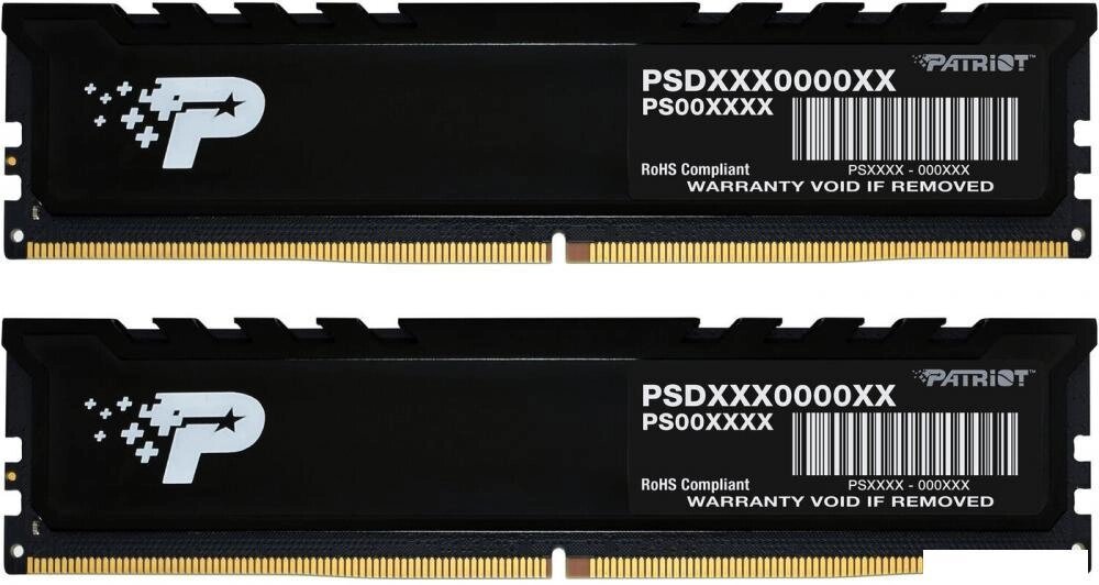 Оперативная память Patriot Signature Premium Line 2x8ГБ DDR5 4800 МГц PSP516G4800KH1 от компании 2255 by - онлайн гипермаркет - фото 1