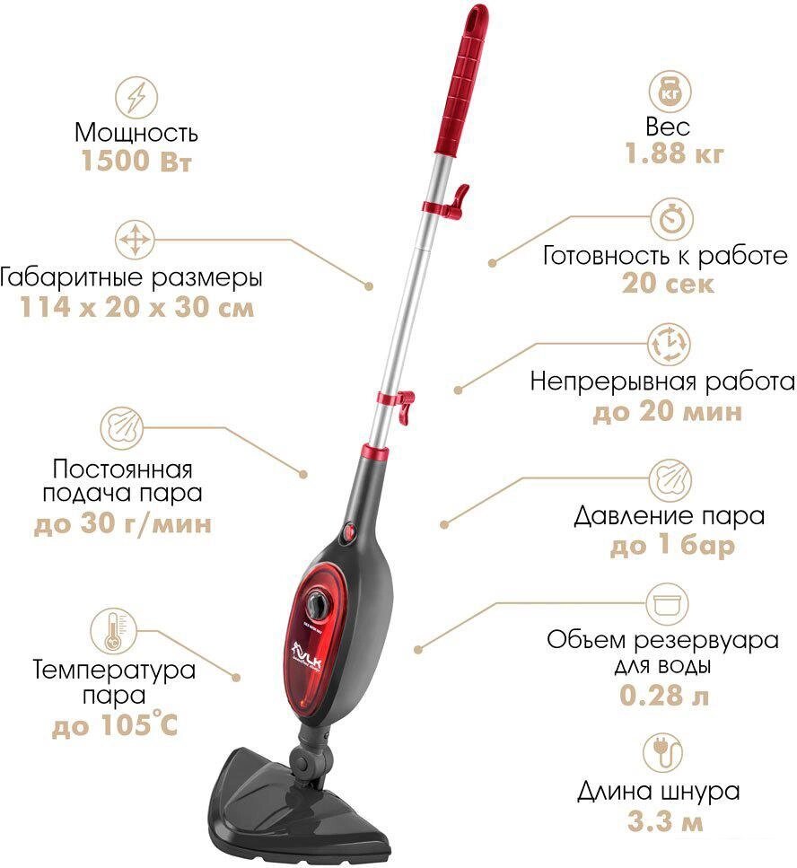 Паровая швабра VLK Rimmini 8100 от компании 2255 by - онлайн гипермаркет - фото 1