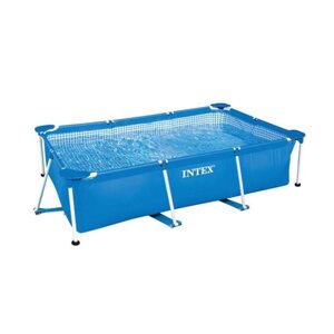 Сборный каркасный бассейн для дачи Intex 28271 Rectangular Frame 260x160x65 дачный садовый складной