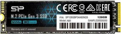 SSD накопитель Silicon Power M-Series SP128GBP34A60M28 128ГБ, M. 2 2280, PCIe 3.0 x4, NVMe, M. 2 от компании 2255 by - онлайн гипермаркет - фото 1
