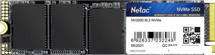 SSD Netac NV2000 256GB NT01NV2000-256-E4X от компании 2255 by - онлайн гипермаркет - фото 1