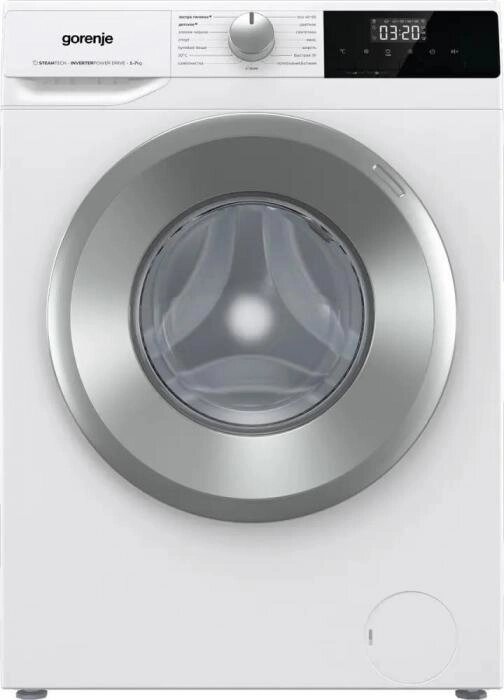 Стиральная машина Gorenje W2NHPI72SCS, с фронтальной загрузкой, с паром, 7кг, 1200об/мин, инверторная от компании 2255 by - онлайн гипермаркет - фото 1