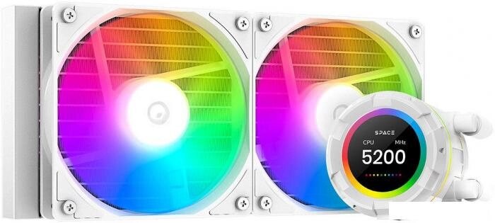 Жидкостное охлаждение для процессора ID-Cooling Space SL240 XE WHITE от компании 2255 by - онлайн гипермаркет - фото 1