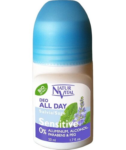 Роликовый дезодорант Natur Vital для чувствительной кожи с чайным деревом, 50 мл