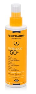 Спрей с очень высокой степенью защиты от солнечного излучения для лица и тела ISISPHARMA/Исисфарма Uveblock SPF 50+