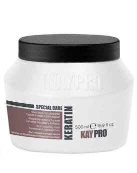 Восстанавливающая маска Kaypro Special Care Keratin с кератином для химически-обработанных и поврежденных волос, 500 мл