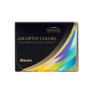 Цветные контактные линзы Air Optix Aqua Colors Blue, 0/8,6 в наборе 2шт