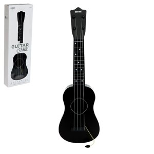 Игрушка музыкальная - гитара "Стиль", 4 струны, 57 см., цвет чёрный