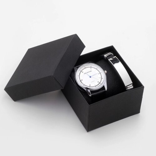 Подарочный набор 2 в 1 "Bolingdun"наручные часы, d=4.2 см, браслет