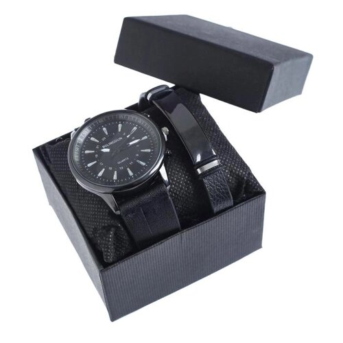 Подарочный набор 2 в 1 "Bolingdun"наручные часы, d=4.6 см, браслет