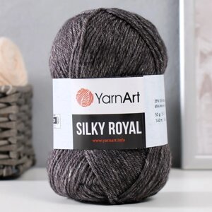 Пряжа "Silky Royal" 65% мерин. шерсть, 35% иск. шелк 140м/50г (435 моренго)