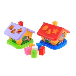 Развивающая игрушка "Садовый домик" с сортером, цвета МИКС