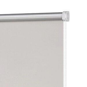 Рулонная штора блэкаут "Плайн", 100х160 см, цвет морозный серый