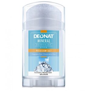 Дезодорант-кристалл «ДеоНат»Deonat) чистый, стик плоский, вывинчивающийся (twist-up), 100г
