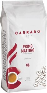 Кофе Carraro Primo Mattino в зернах 1000 г