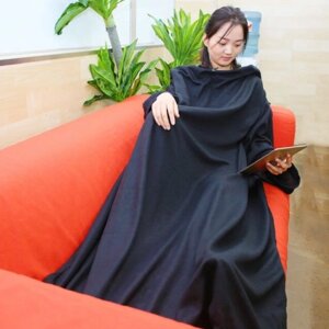 Плед-одеяло с рукавами Snuggie (4 цвета) черный