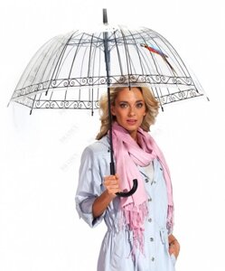 Зонт-трость «пташка в клетке»