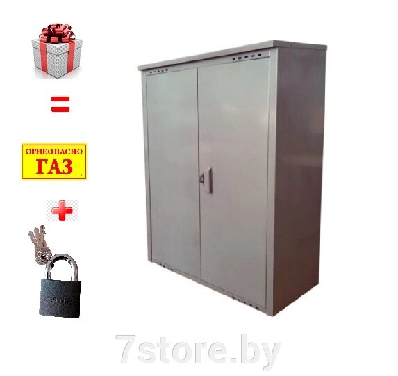 Шкаф для газовых баллонов на 2 баллона 50л от компании 7store - Ваш интернет-магазин - фото 1
