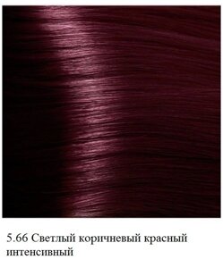 Крем-краска для волос Kapous Hyaluronic 5.66 Светлый коричневый красный интенсивный