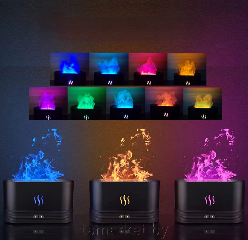 Увлажнитель аромадиффузор камин Flame Humidifier от компании TSmarket - фото 1