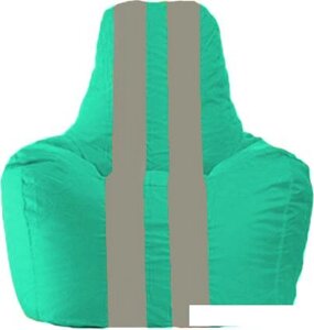 Кресло-мешок Flagman Спортинг С1.1-292 (бирюзовый/серый)