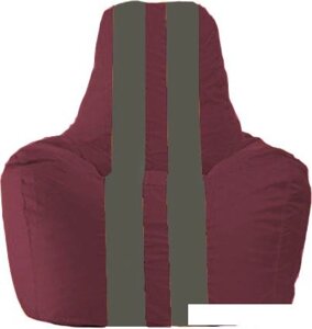 Кресло-мешок Flagman Спортинг С1.1-300 (бордовый/темно-серый)