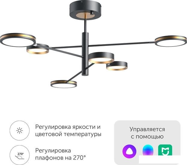 Люстра средней высоты Yeelight Arowana Chandelier C2103 YLDL030 (6 плафонов) от компании Интернет-магазин marchenko - фото 1