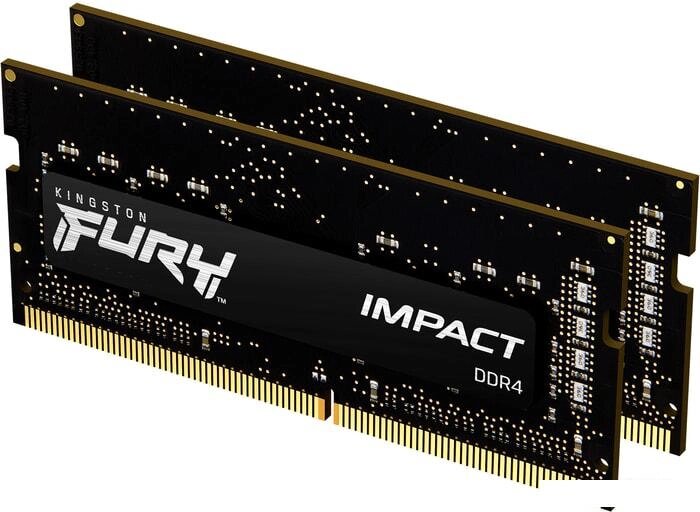 Оперативная память Kingston FURY Impact 2x8GB DDR4 SODIMM PC4-25600 KF432S20IBK2/16 от компании Интернет-магазин marchenko - фото 1