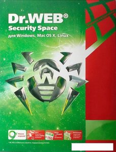 Система защиты ПК от интернет-угроз Dr. Web Security Space (2 ПК, 2 год)