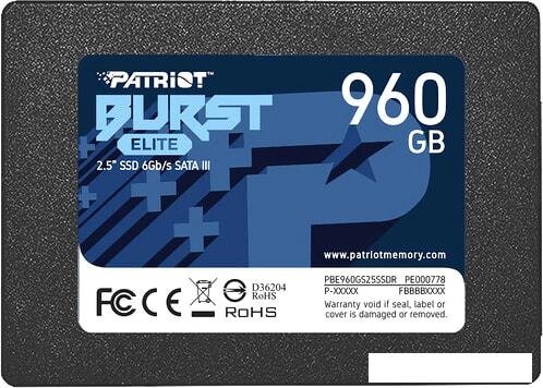 SSD Patriot Burst Elite 960GB PBE960GS25SSDR от компании Интернет-магазин marchenko - фото 1