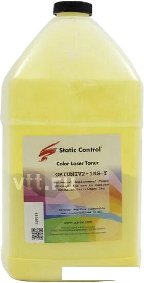Тонер Static Control Универсальный для Oki C610/ C810/ C830 (желтый) 1 кг от компании Интернет-магазин marchenko - фото 1