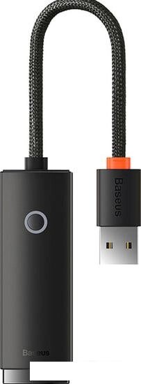 USB-хаб Baseus Lite Series 4-Port USB-A WKQX030001 (0.25 м, черный) от компании Интернет-магазин marchenko - фото 1
