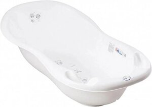 Ванночка для купания Tega со сливом и градусником Совы (белый) SO-005 ODPLYW-103