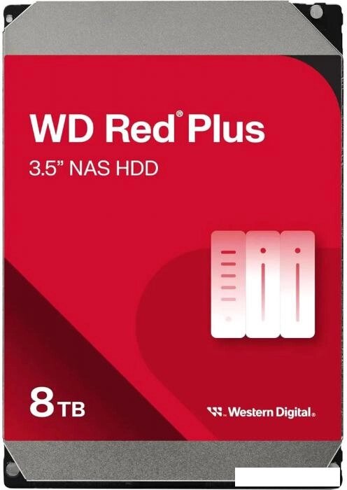 Жесткий диск WD Red Plus 8TB WD80EFPX от компании Интернет-магазин marchenko - фото 1