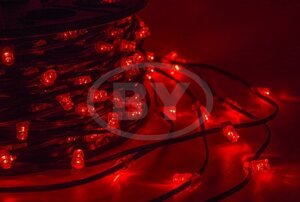 Светодиодная гирлянда Neon-night Клип лайт красный, между диодами 15 см /1М