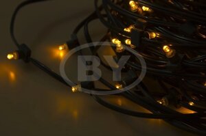 Светодиодная гирлянда Neon-night Клип лайт желтый, между диодами 30 см /1М