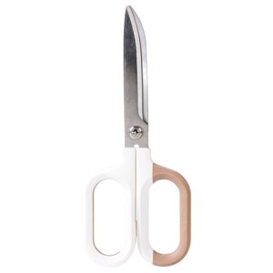 Ножницы "Deli NS055", 18 см, белый