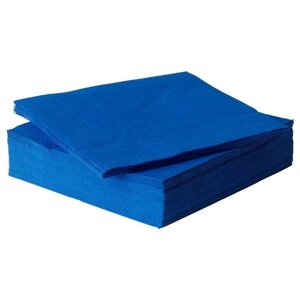 Салфетки бумажные "Бик-пак", 200 шт, 33x33 см, синий