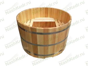 Купель круглая из кедра (120/d150/4 см) (415)