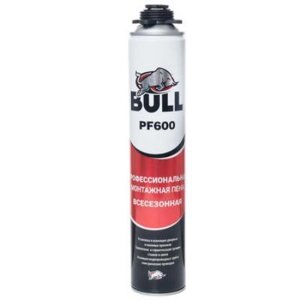 BULL PF600 Профессиональная полиуретановая монтажная пена 750мл