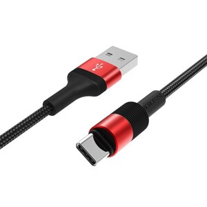 Кабель USB borofone BX21 AM-type-C 1метр 3а red