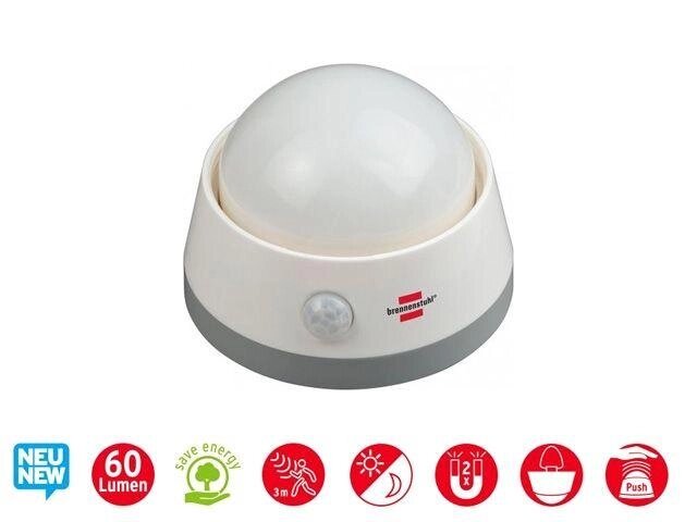Светильник светодиодный декоративный Brennenstuhl NL 02 BS (2 LED, 60 Лм, на батарейках, датчик темноты и от компании ЧТУП «АннаДекор» - фото 1
