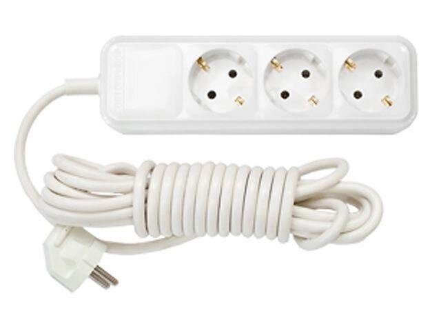 Удлинитель бытовой 3,5м (3 роз., 3.7кВт, с/з, ПВС 3х1,5) BYLECTRICA (Макс. мощность - 3700 Вт, ток - 16А) от компании ЧТУП «АннаДекор» - фото 1