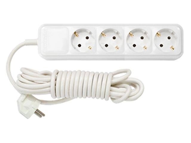 Удлинитель бытовой 5м (4 роз., 3.7кВт, с/з, ПВС 3х1,5) BYLECTRICA (Макс. мощность - 3700 Вт, ток - 16А) от компании ЧТУП «АннаДекор» - фото 1