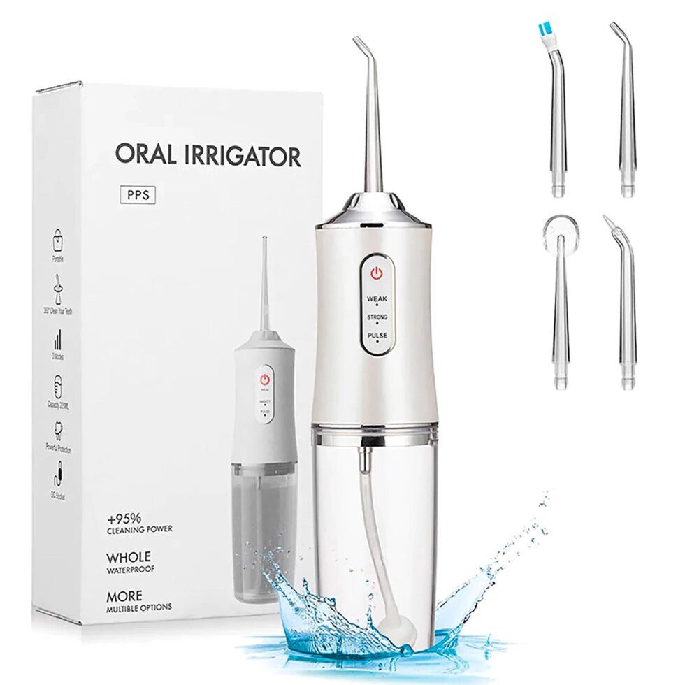 Ирригатор для полости рта Oral Irrigator 4 насадки 220 мл ##от компании## Sale Market - Магазин крутых цен! - ##фото## 1