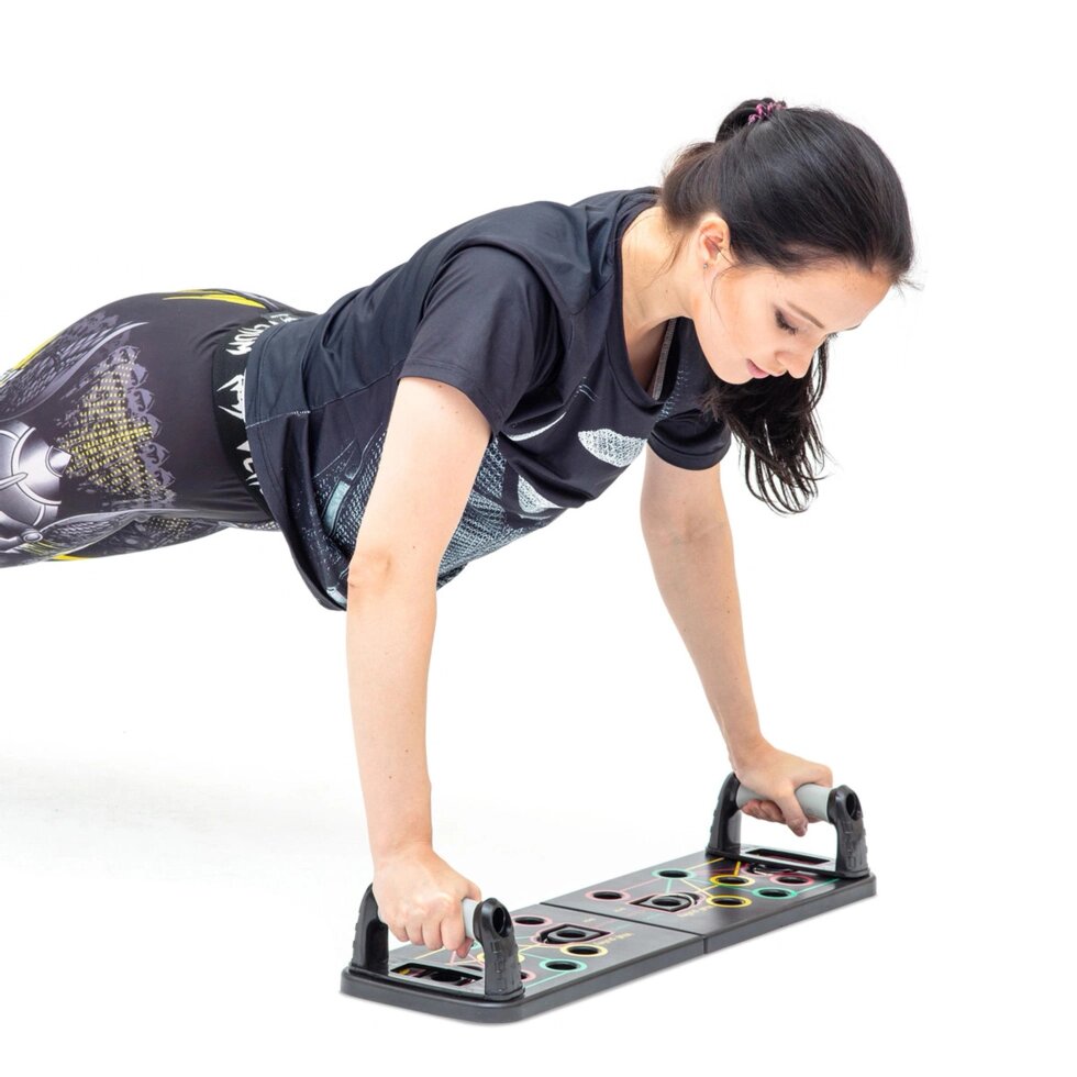 Платформа для отжиманий 14 в 1 Train Hard с эспандерами ##от компании## Sale Market - Магазин крутых цен! - ##фото## 1